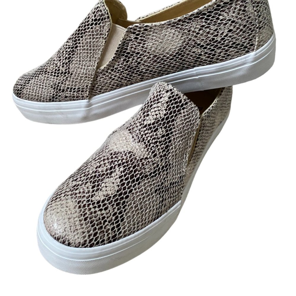 Restricted Faux Snake Slip-on sneaker flats